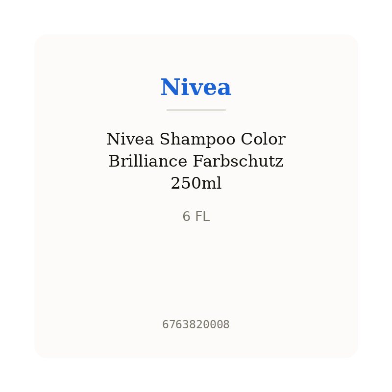 Nivea Shampoo Color Brilliance Farbschutz 250ml