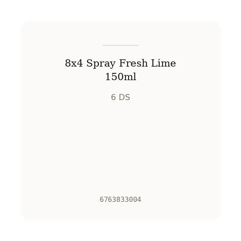 8x4 Spray Fresh Lime 150ml