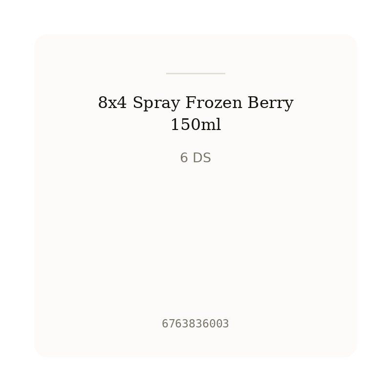 8x4 Spray Frozen Berry 150ml