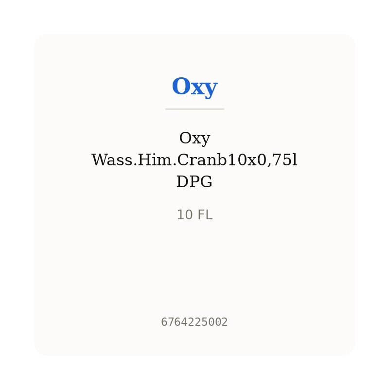 Oxy Wass.Him.Cranb10x0,75l DPG