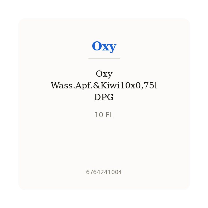 Oxy Wass.Apf.&Kiwi10x0,75l DPG