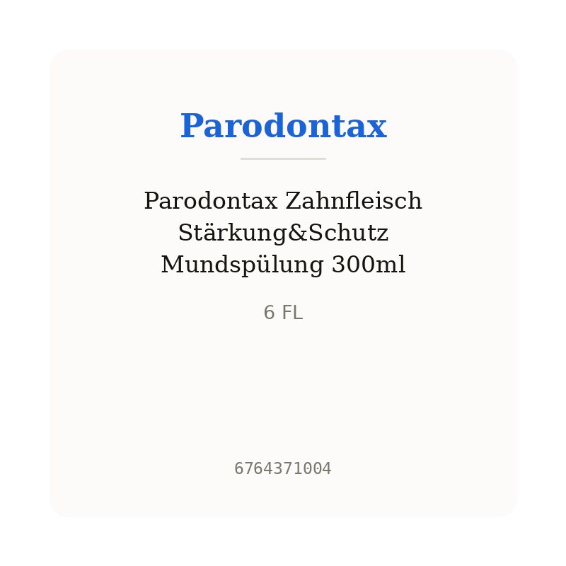 Parodontax Zahnfleisch Stärkung&Schutz Mundspülung 300ml
