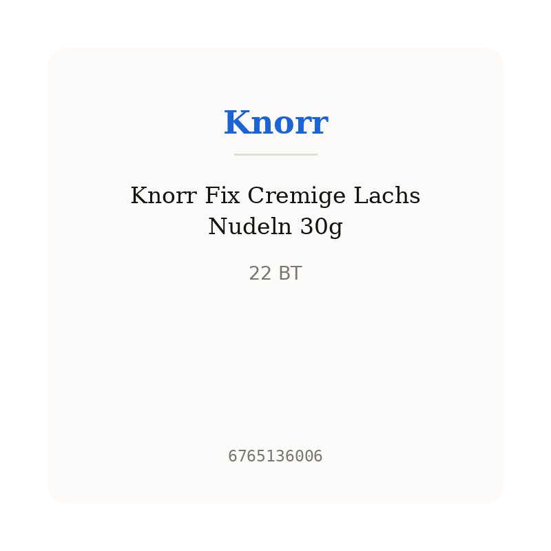 Knorr Fix Cremige Lachs Nudeln 30g