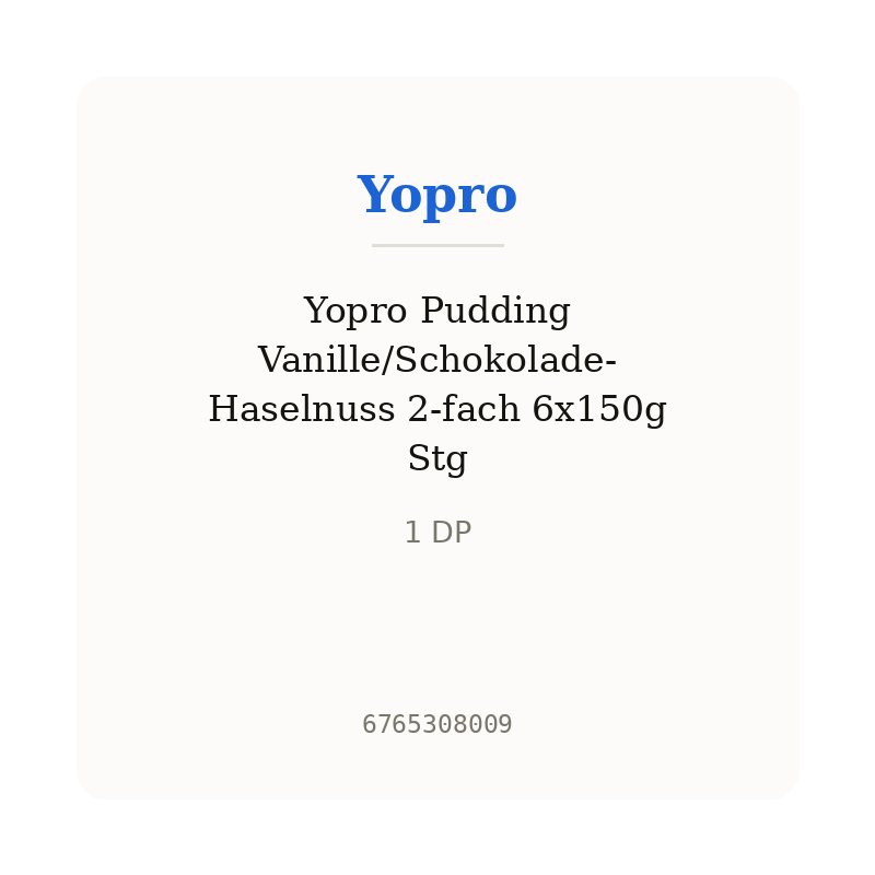 Yopro Pudding Vanille/Schokolade-Haselnuss 2-fach 6x150g Stg