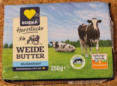 EDEKA Herzstücke Weidebutter mildgesäuert 250g VLOG