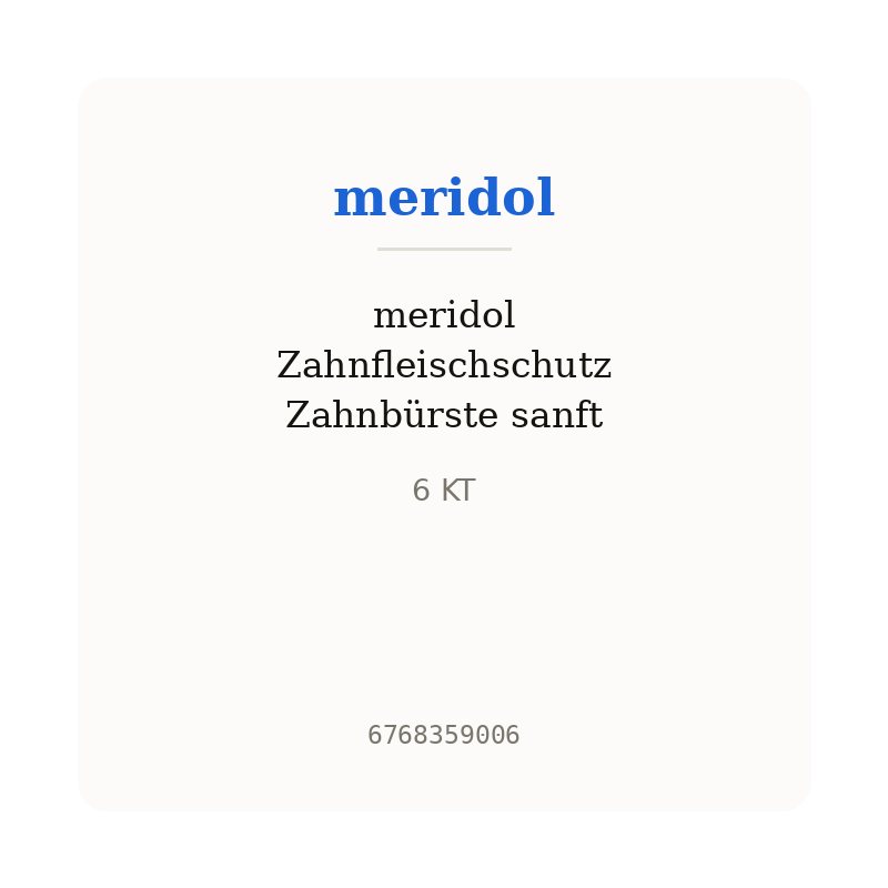 meridol Zahnfleischschutz Zahnbürste sanft