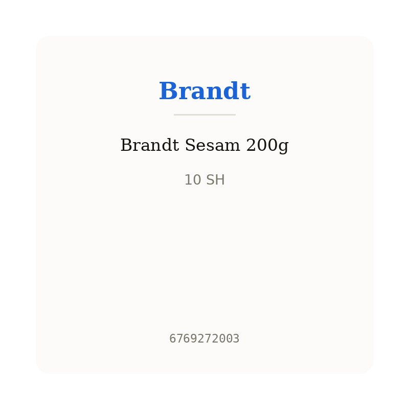 Brandt Sesam 200g