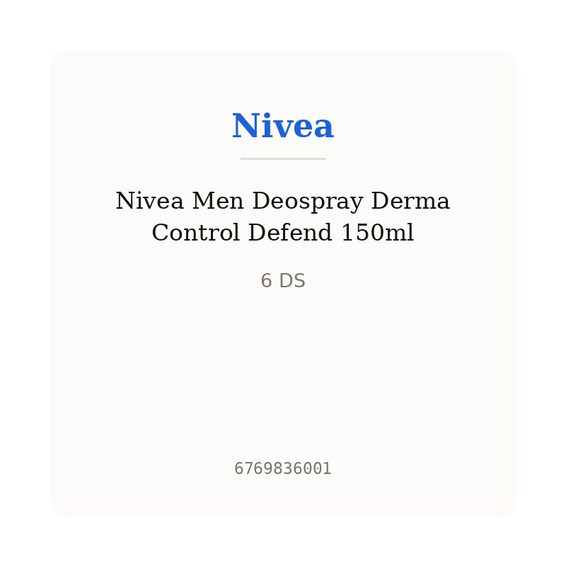Nivea Men Deospray Derma Control Defend 150ml