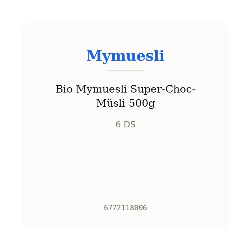 Bio Mymuesli Super-Choc-Müsli 500g