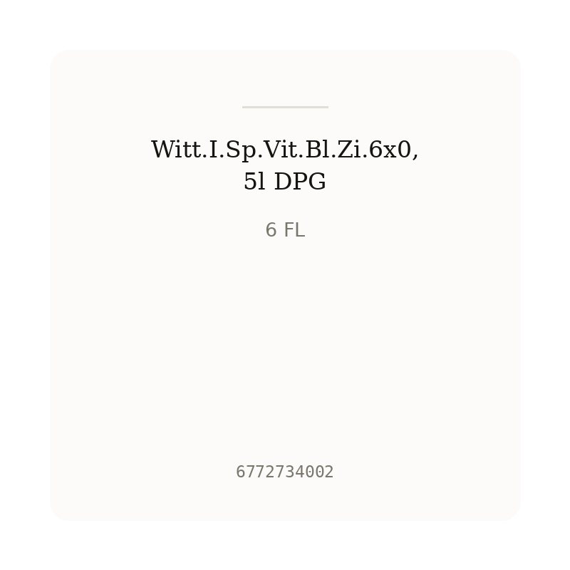 Witt.I.Sp.Vit.Bl.Zi.6x0,5l DPG