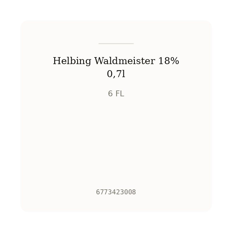 Helbing Waldmeister 18% 0,7l