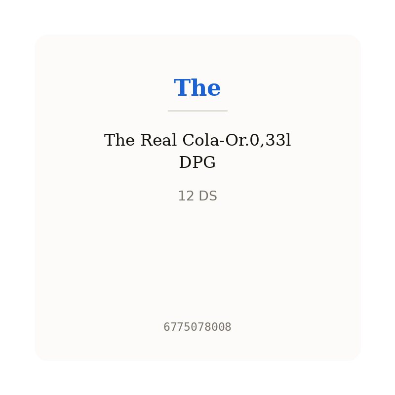 The Real Cola-Or.0,33l DPG