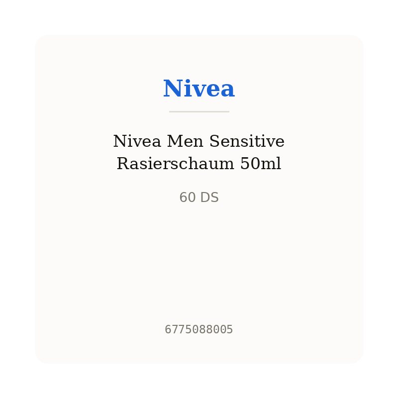 Nivea Men Sensitive Rasierschaum 50ml