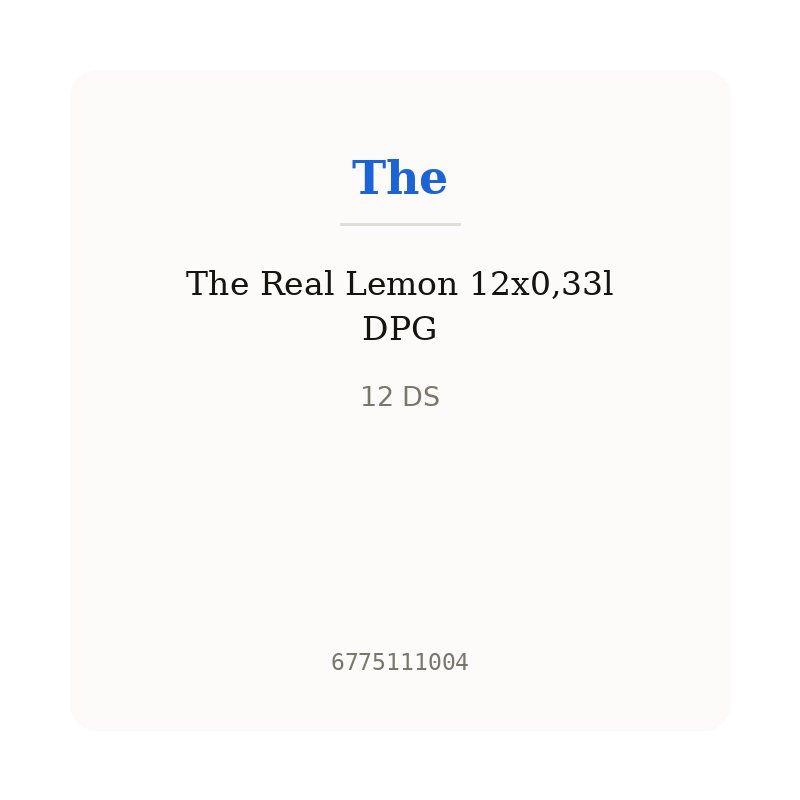 The Real Lemon 12x0,33l DPG