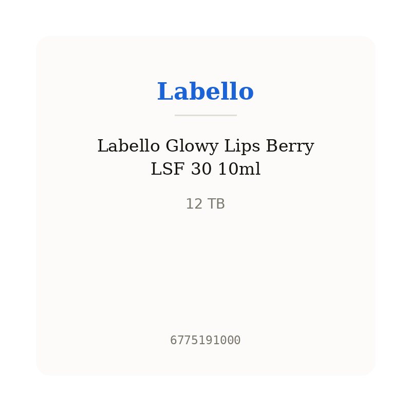 Labello Glowy Lips Berry LSF 30 10ml
