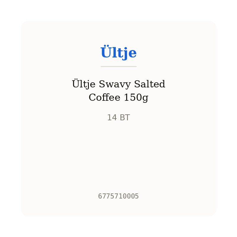 Ültje Swavy Salted Coffee 150g