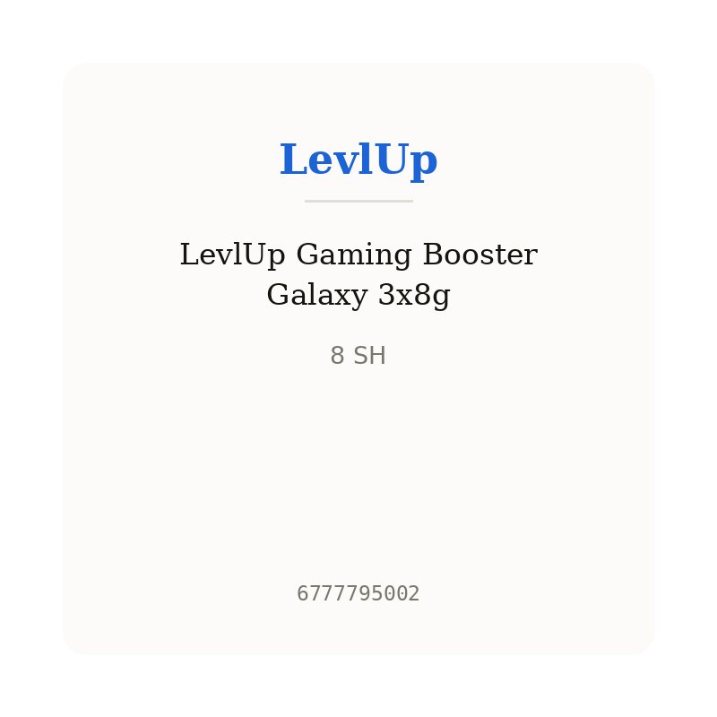 LevlUp Gaming Booster Galaxy 3x8g