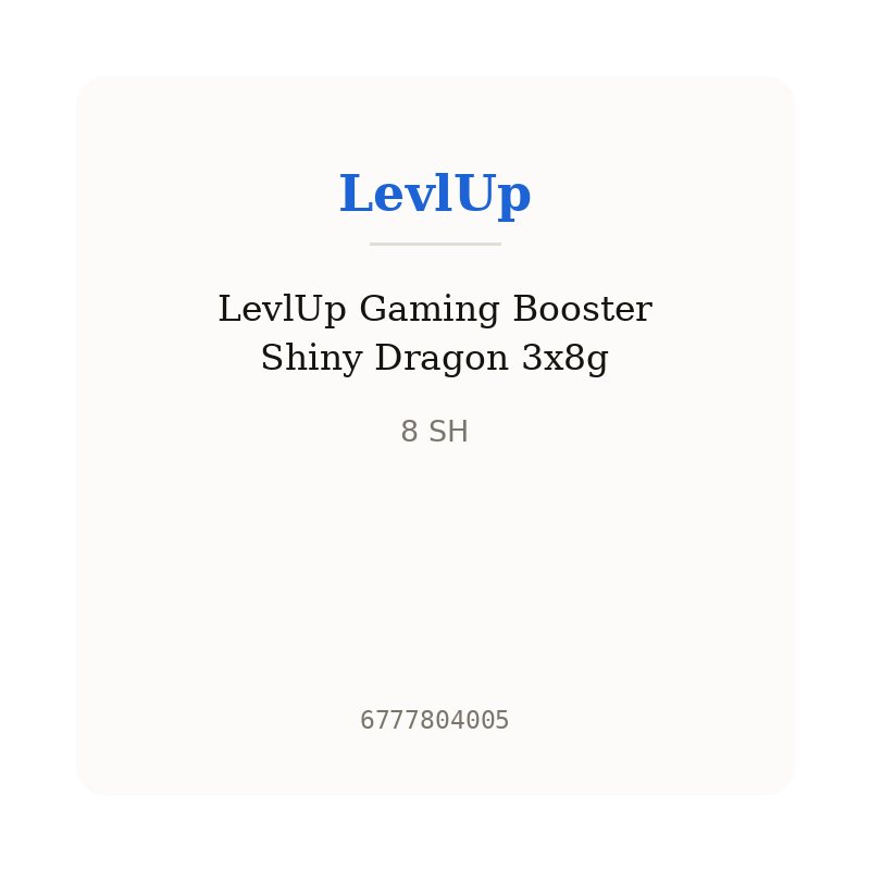 LevlUp Gaming Booster Shiny Dragon 3x8g