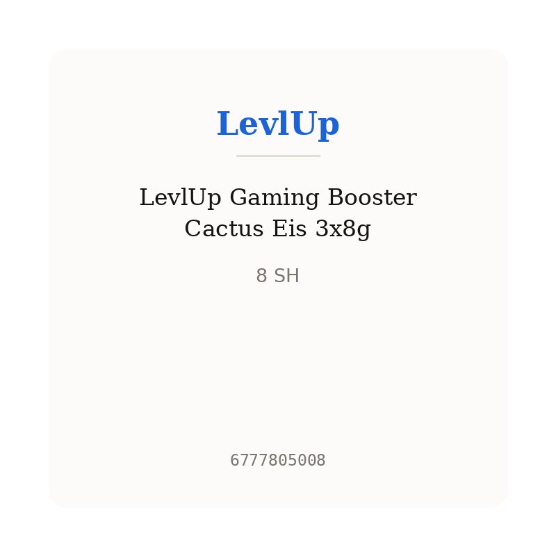 LevlUp Gaming Booster Cactus Eis 3x8g