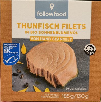 MSC Followfood Thunfisch in Sonnenblumenöl 185g