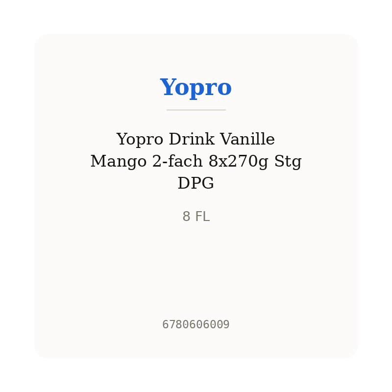 Yopro Drink Vanille Mango 2-fach 8x270g Stg DPG