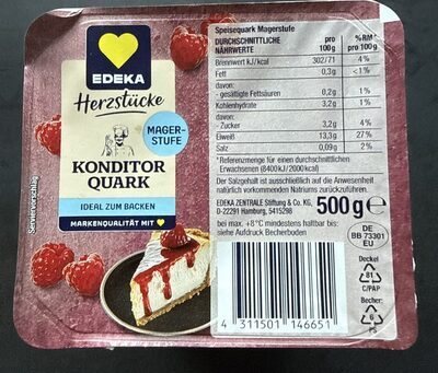 EDEKA Herzstücke Konditorenquark Magerstufe 500g