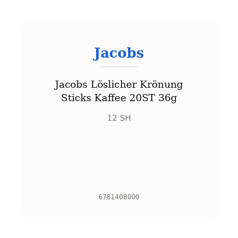 Jacobs Löslicher Krönung Sticks Kaffee 20ST 36g