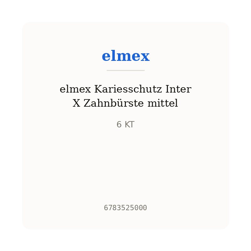 elmex Kariesschutz Inter X Zahnbürste mittel