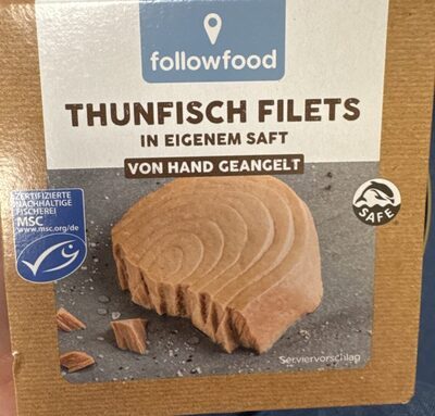 MSC Followfood Thunfisch Filets Natur 185g