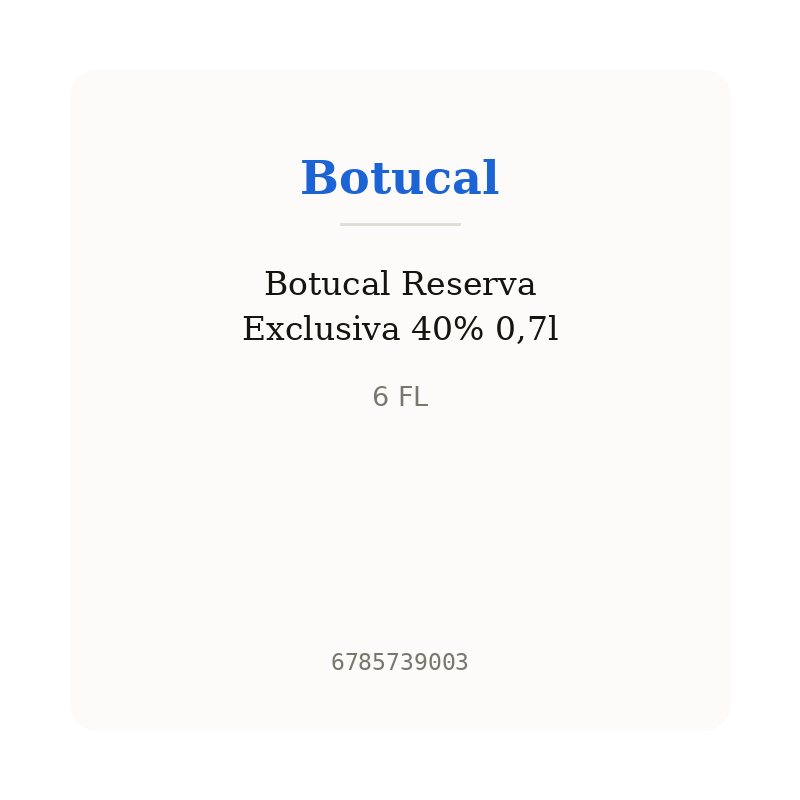 Botucal Reserva Exclusiva 40% 0,7l