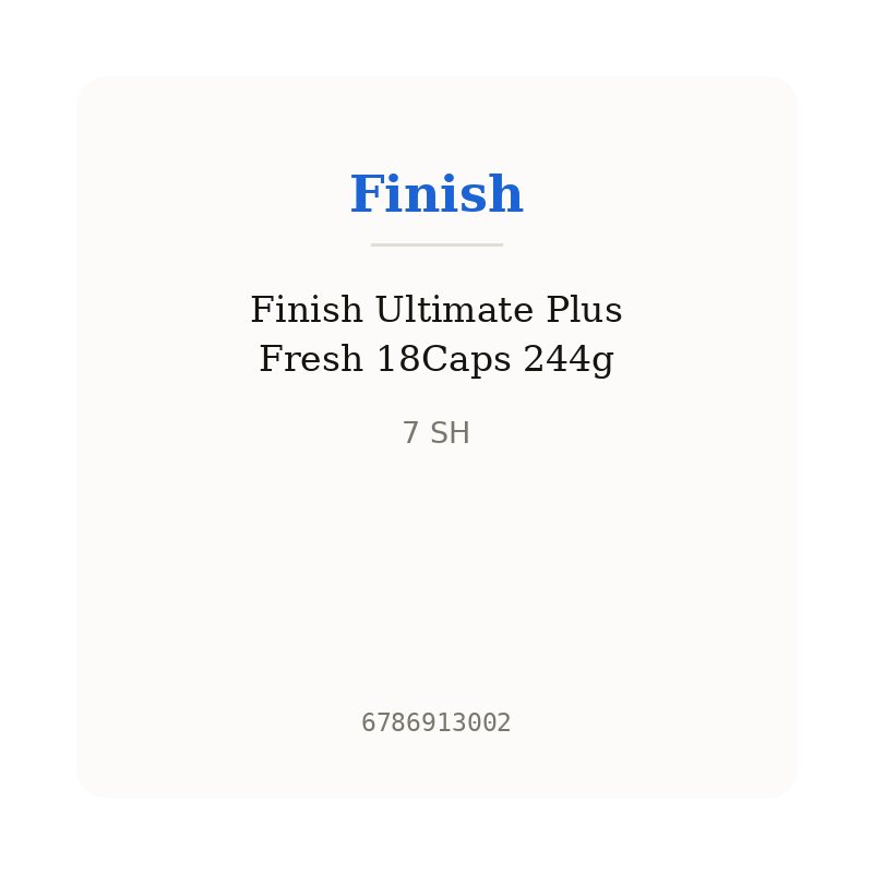 Finish Ultimate Plus Fresh 18Caps 244g