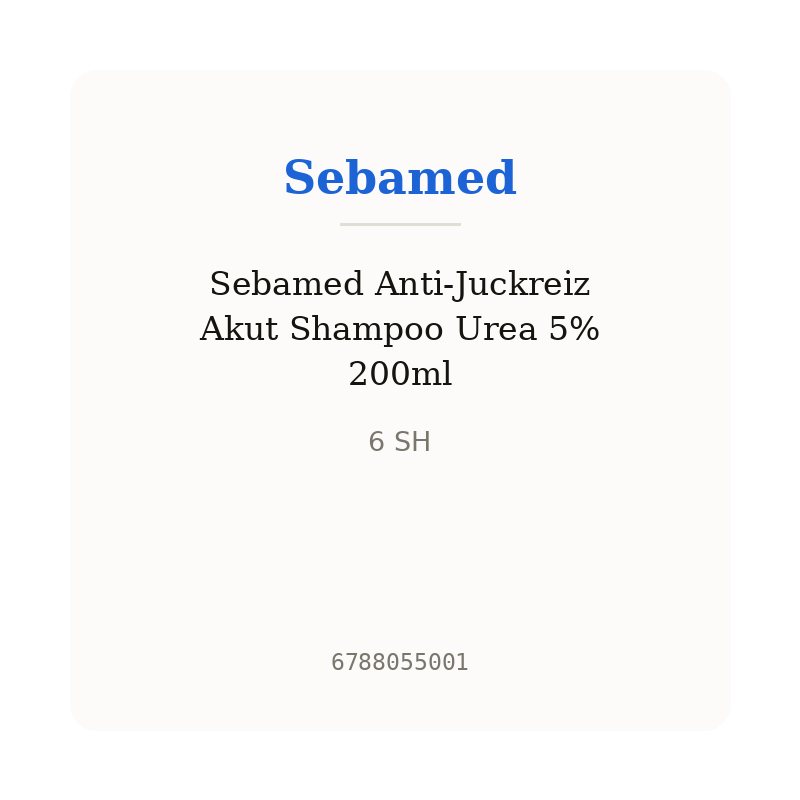 Sebamed Anti-Juckreiz Akut Shampoo Urea 5% 200ml