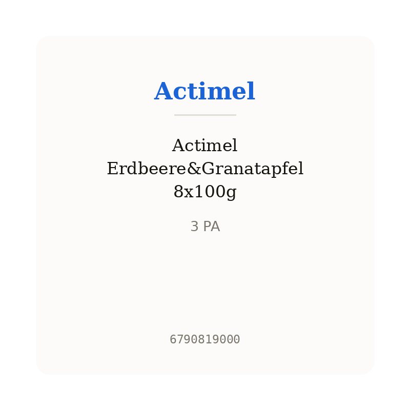 Actimel Erdbeere&Granatapfel 8x100g