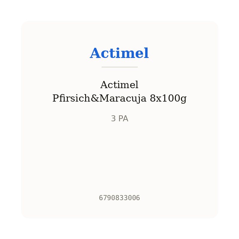 Actimel Pfirsich&Maracuja 8x100g
