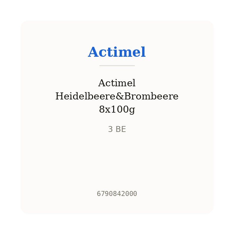 Actimel Heidelbeere&Brombeere 8x100g