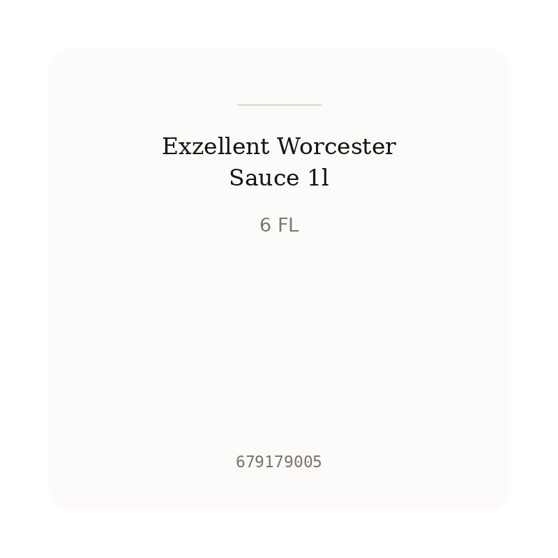 Exzellent Worcester Sauce 1l