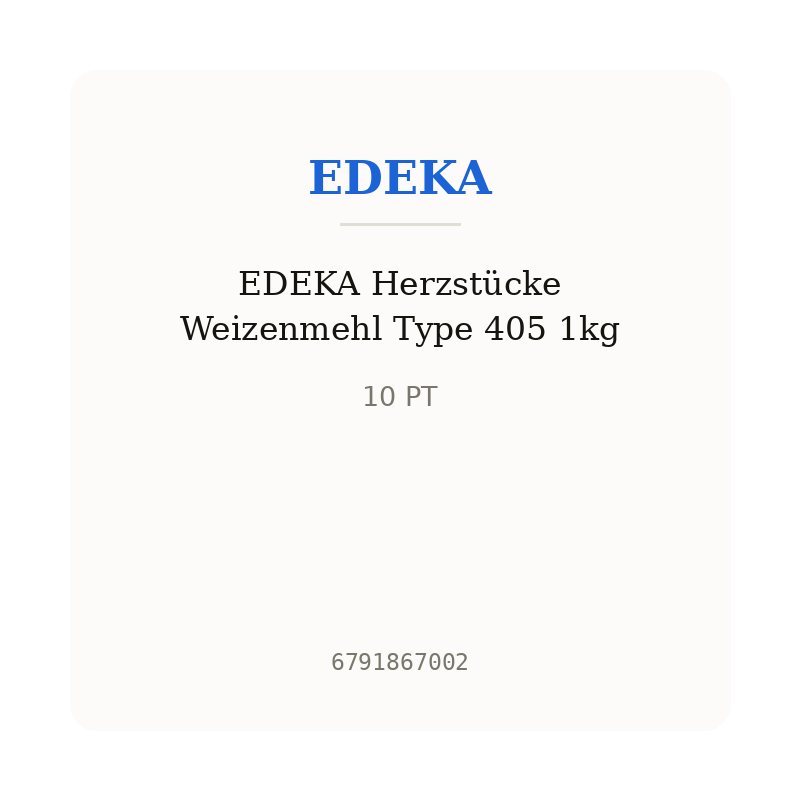EDEKA Herzstücke Weizenmehl Type 405 1kg