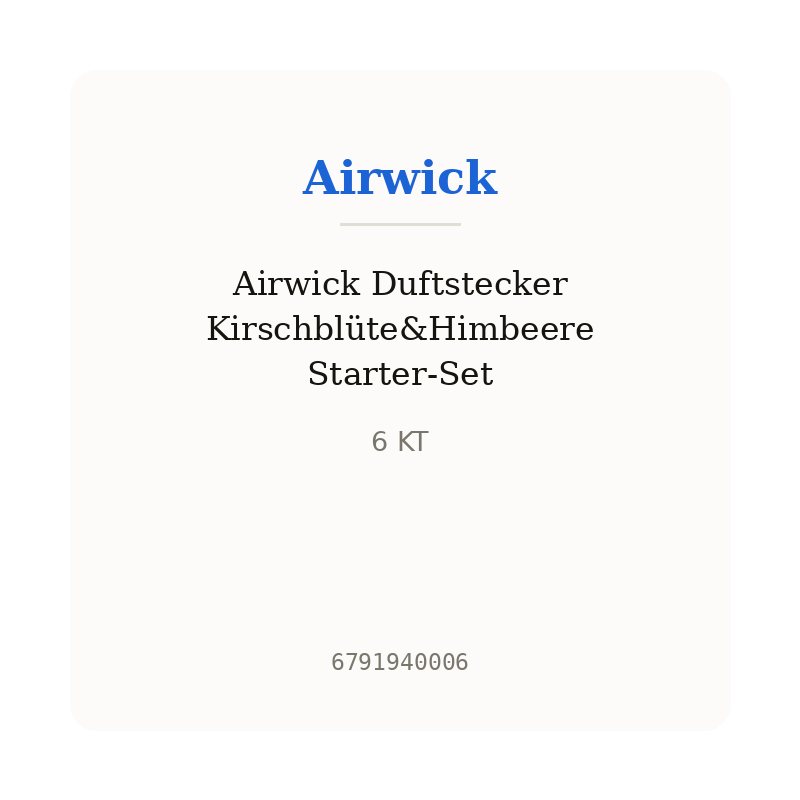 Airwick Duftstecker Kirschblüte&Himbeere Starter-Set