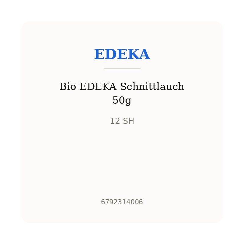 Bio EDEKA Schnittlauch 50g