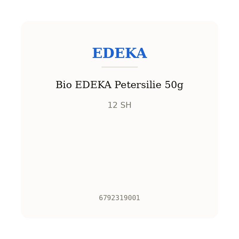 Bio EDEKA Petersilie 50g
