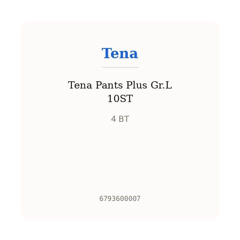 Tena Pants Plus Gr.L 10ST