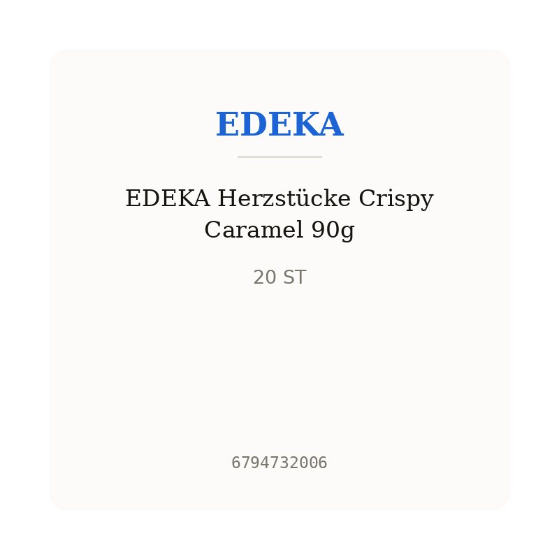 EDEKA Herzstücke Crispy Caramel 90g