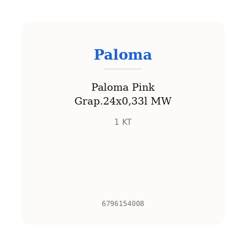 Paloma Pink Grap.24x0,33l MW