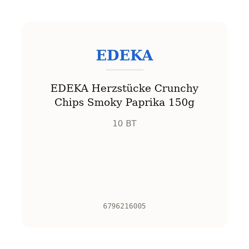 EDEKA Herzstücke Crunchy Chips Smoky Paprika 150g