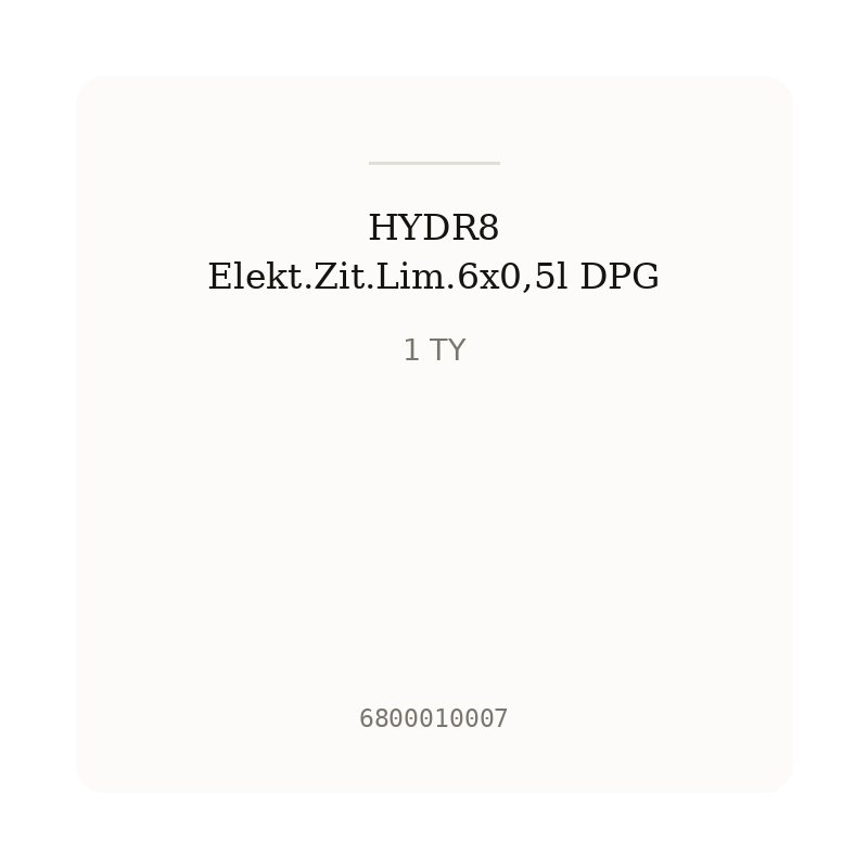 HYDR8 Elekt.Zit.Lim.6x0,5l DPG