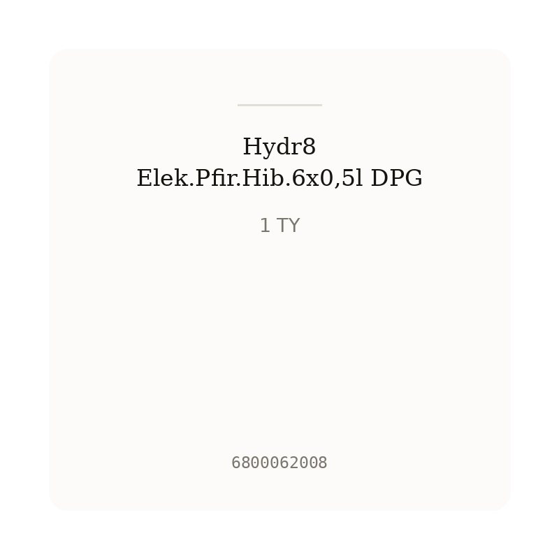Hydr8 Elek.Pfir.Hib.6x0,5l DPG