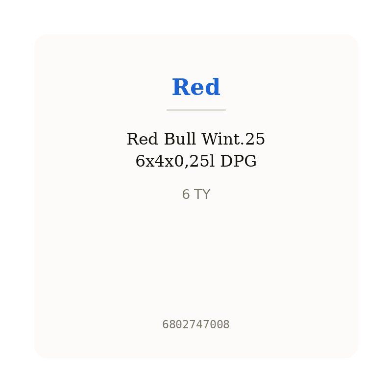 Red Bull Wint.25 6x4x0,25l DPG