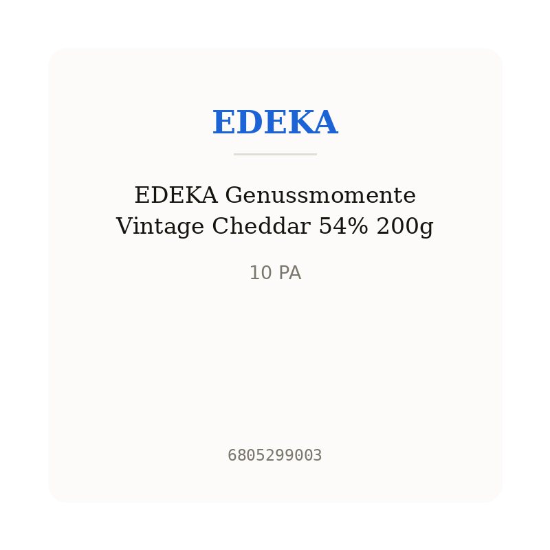 EDEKA Genussmomente Vintage Cheddar 54% 200g