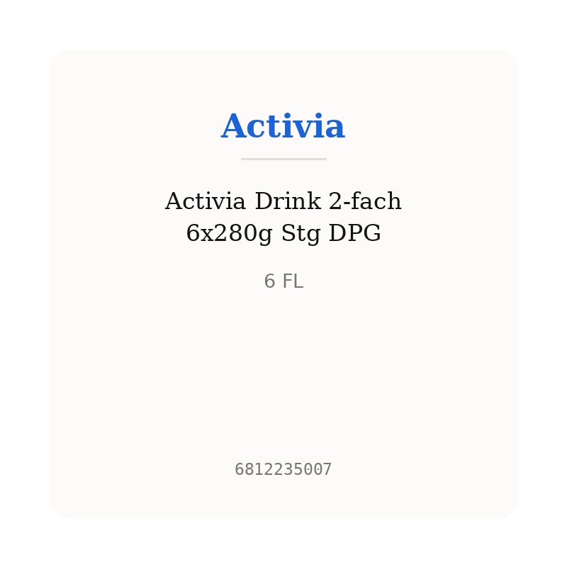 Activia Drink 2-fach 6x280g Stg DPG