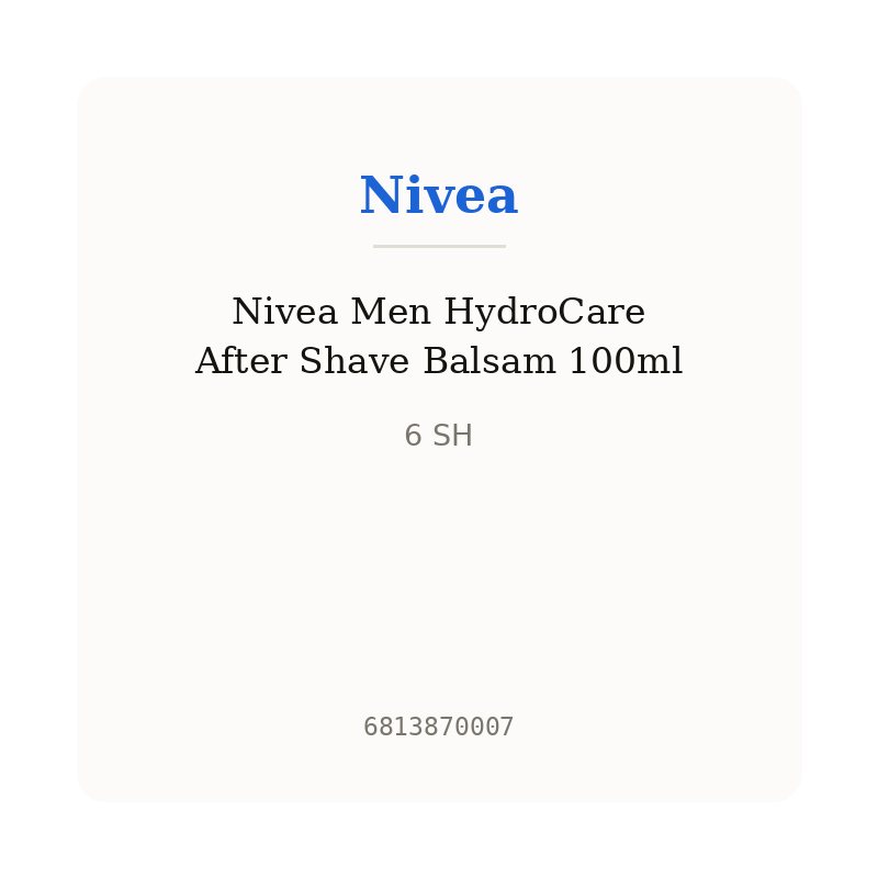 Nivea Men HydroCare After Shave Balsam 100ml